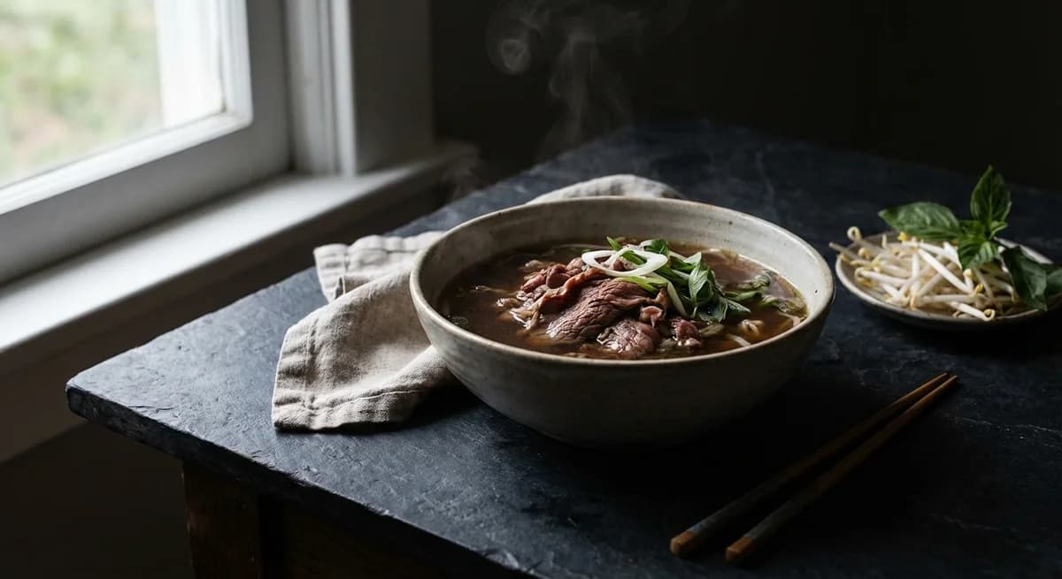 30-Minute Shaved Ribeye Pho