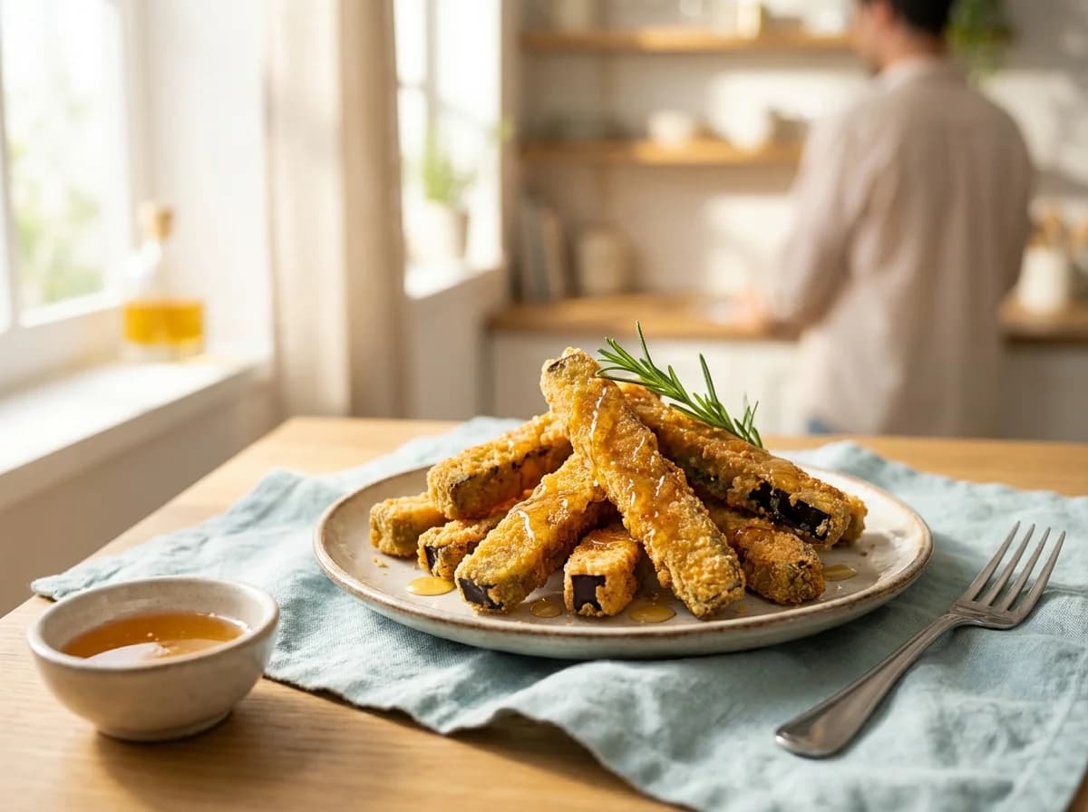 Andalusian Crispy Eggplant with Rosemary Honey