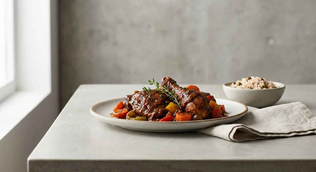 Authentic Jamaican Brown Stew Chicken