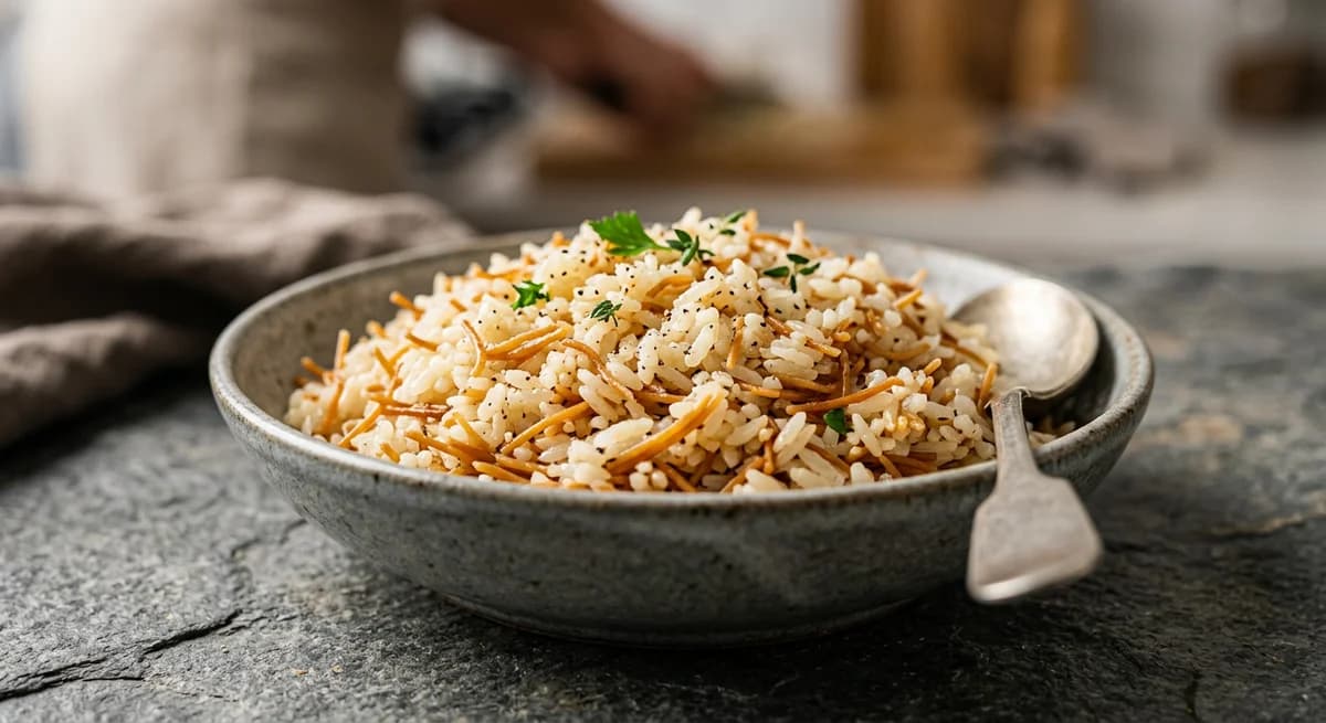 Buttery Turkish Vermicelli Rice Recipe