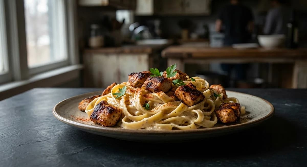 Cajun Chicken Fettuccine Alfredo