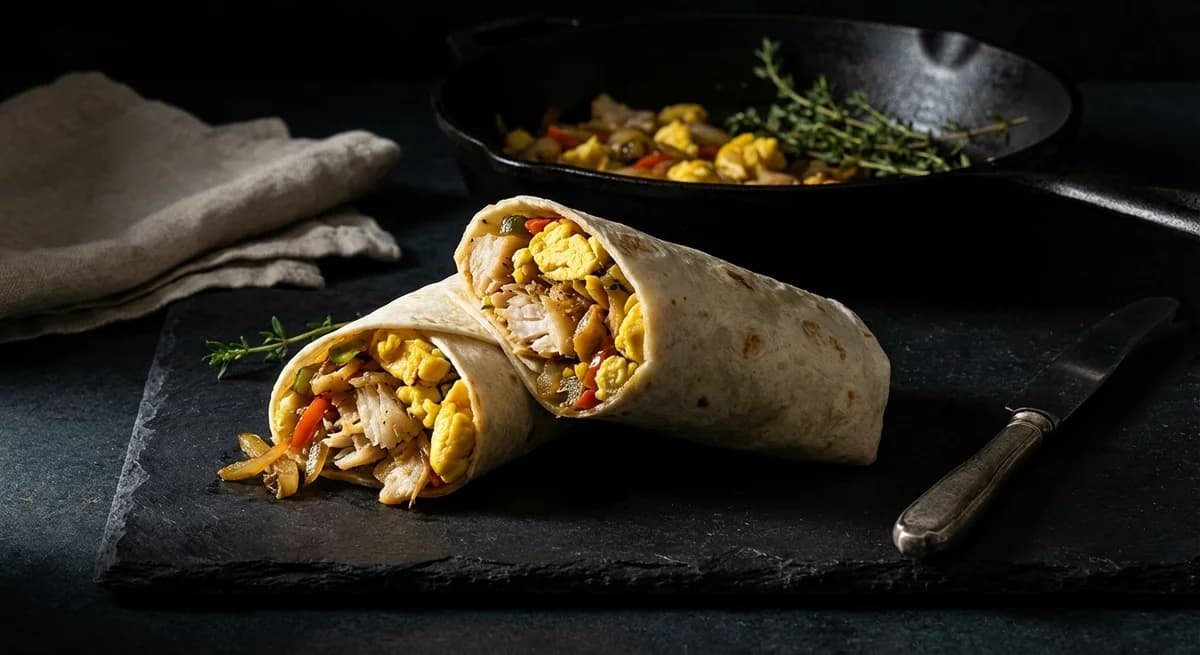 Caribbean Ackee and Saltfish Breakfast Burritos