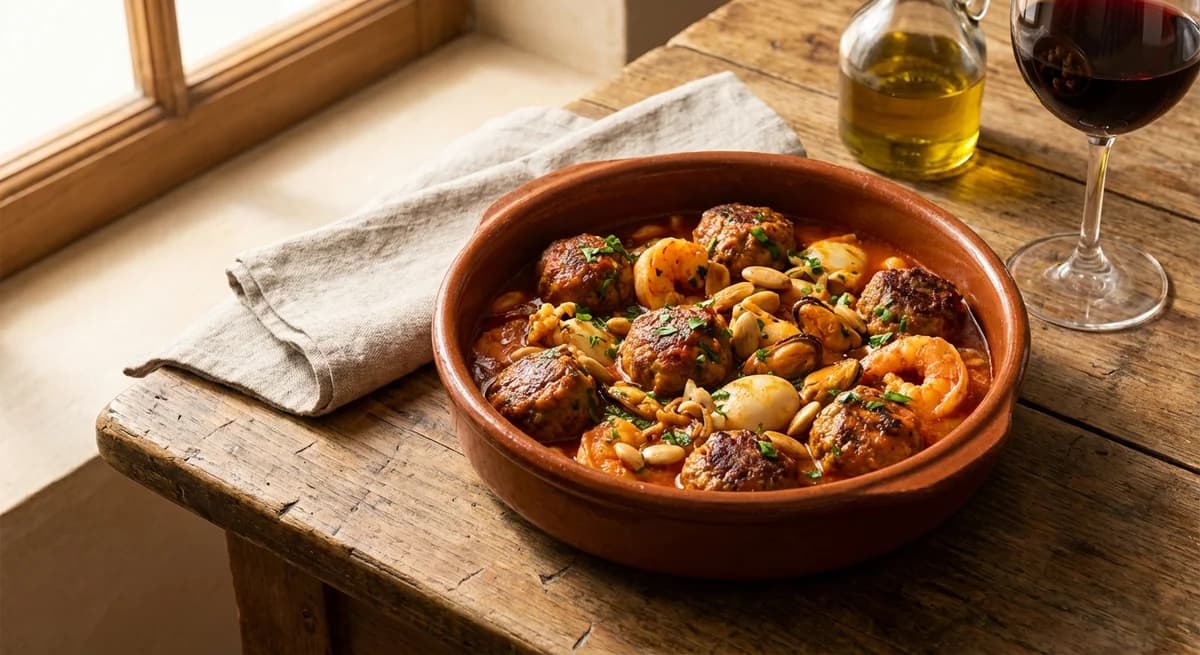 Catalan Surf and Turf Meatballs