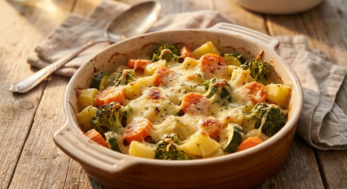 Cheesy Garden Vegetable Casserole Recipe