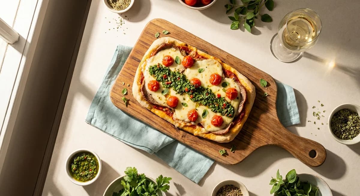 Chimichurri & Provolone Matambre a la Pizza