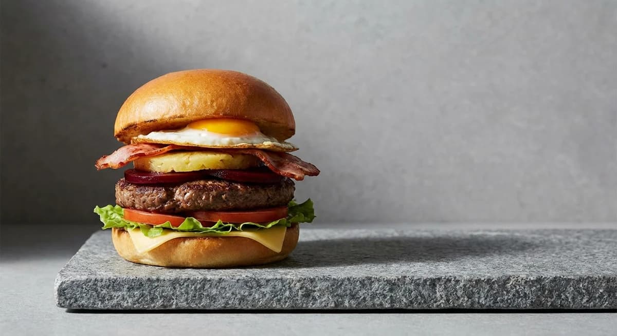 Classic Aussie Burger with the Lot