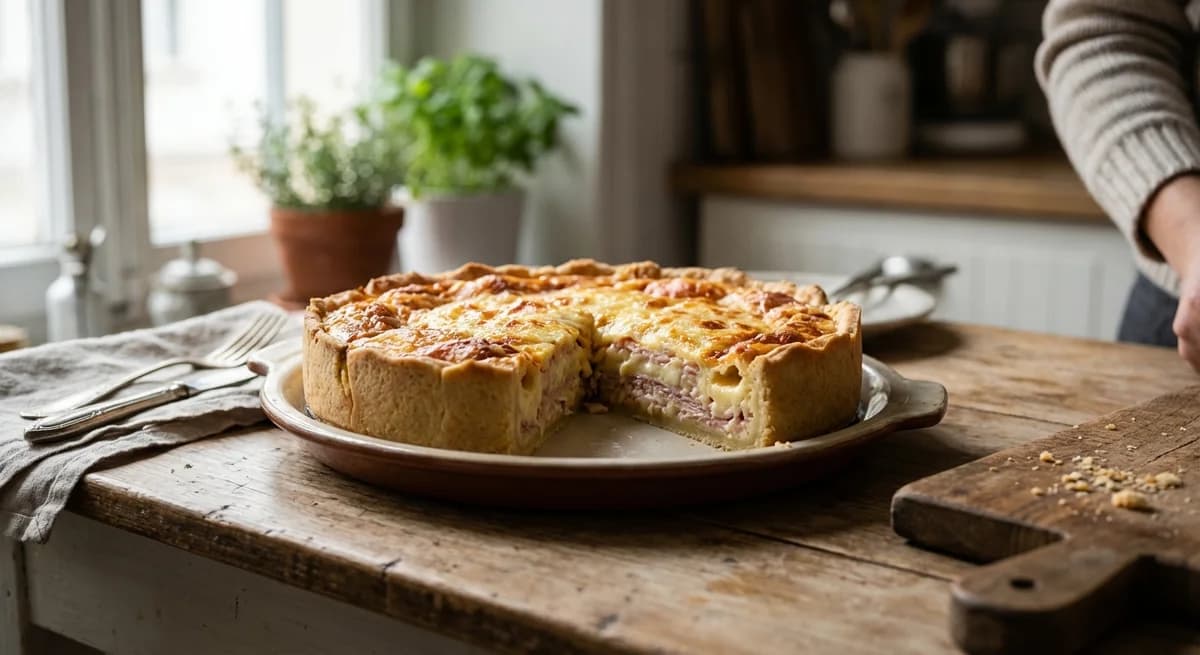 Classic Blender Torta de Fiambre with Three Cheeses