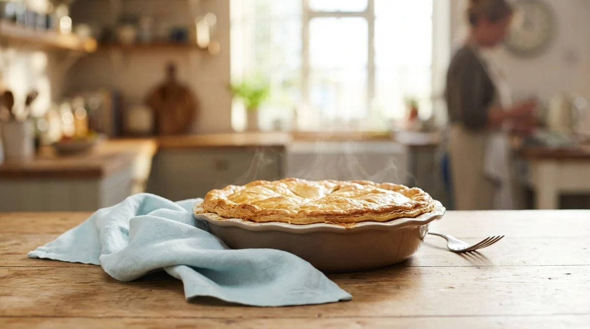Classic British Minced Beef and Onion Pie