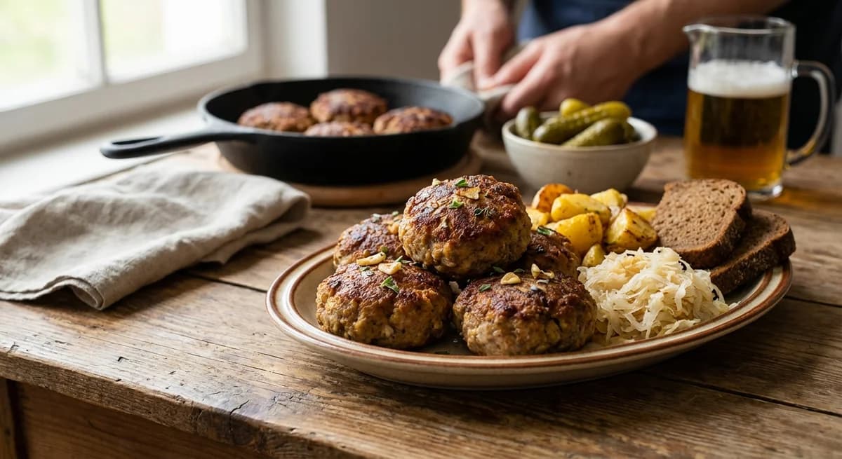 Classic Czech Fašírky with Garlic and Marjoram