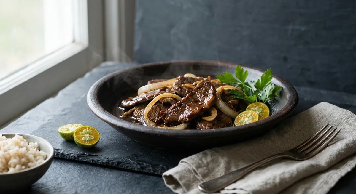 Classic Filipino Bistek Tagalog