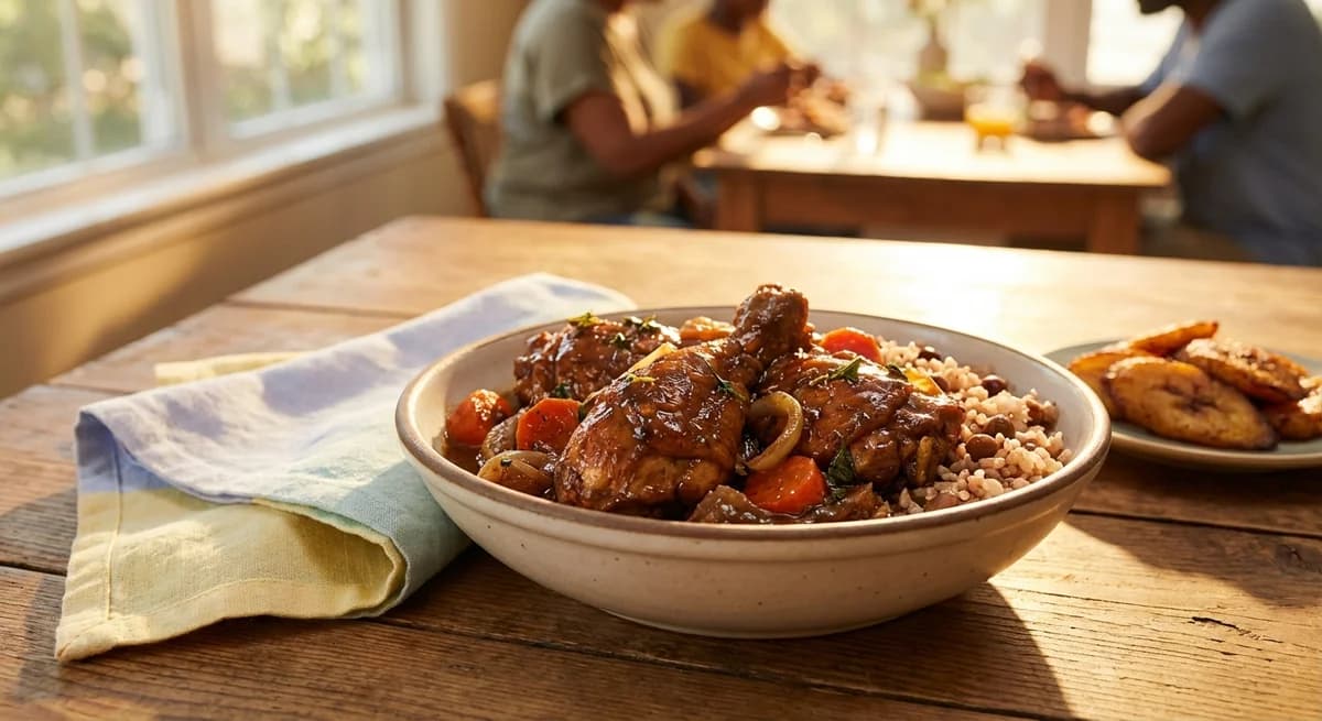 Classic Jamaican Brown Stew Chicken