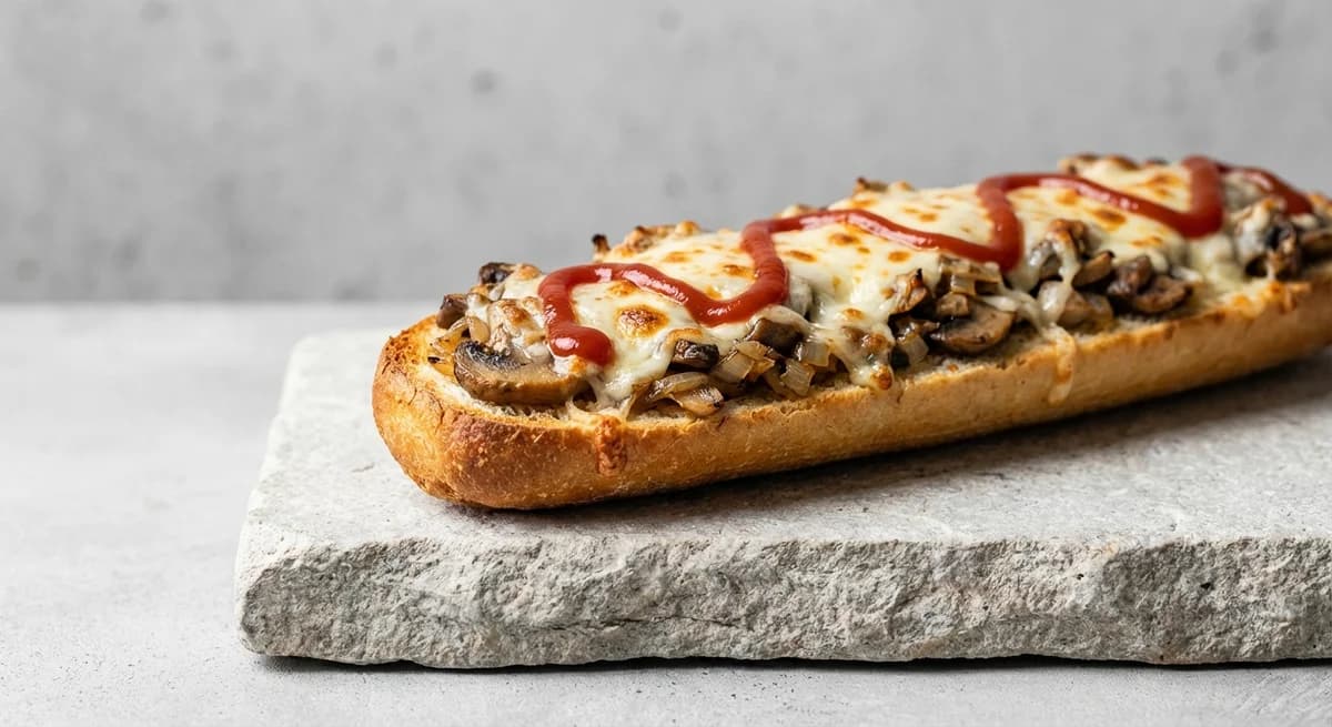 Classic Krakow Mushroom & Cheese Zapiekanka