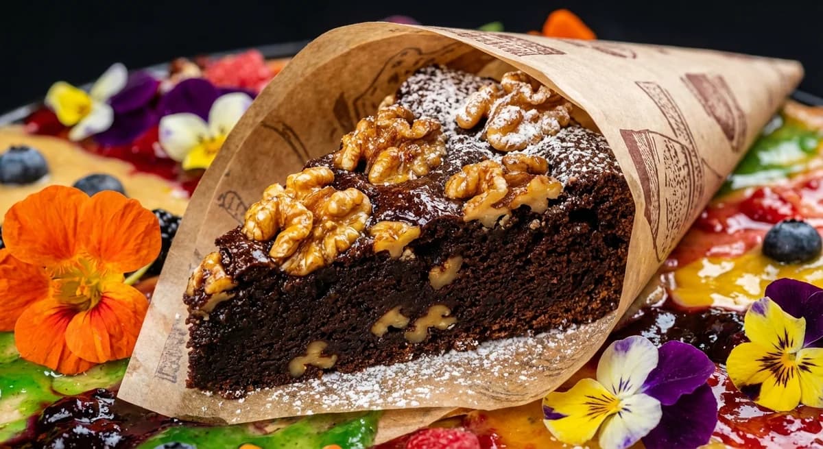 Classic Polish Murzynek with Toasted Walnuts