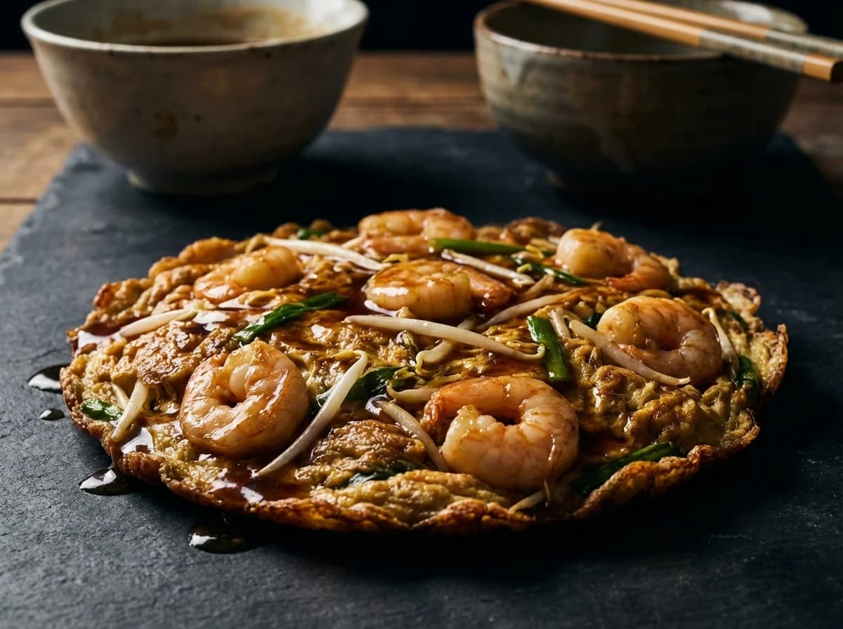 Classic Shrimp Egg Foo Young with Savory Gravy