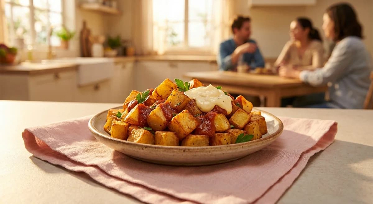 Classic Smoky Air Fryer Patatas Bravas