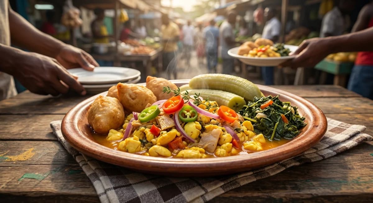 Classic Spicy Ackee and Saltfish Breakfast