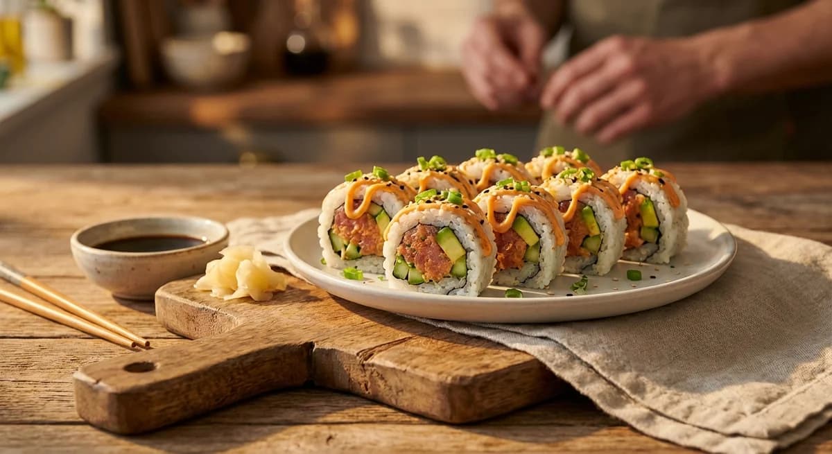 Classic Spicy Tuna Sushi Roll Recipe