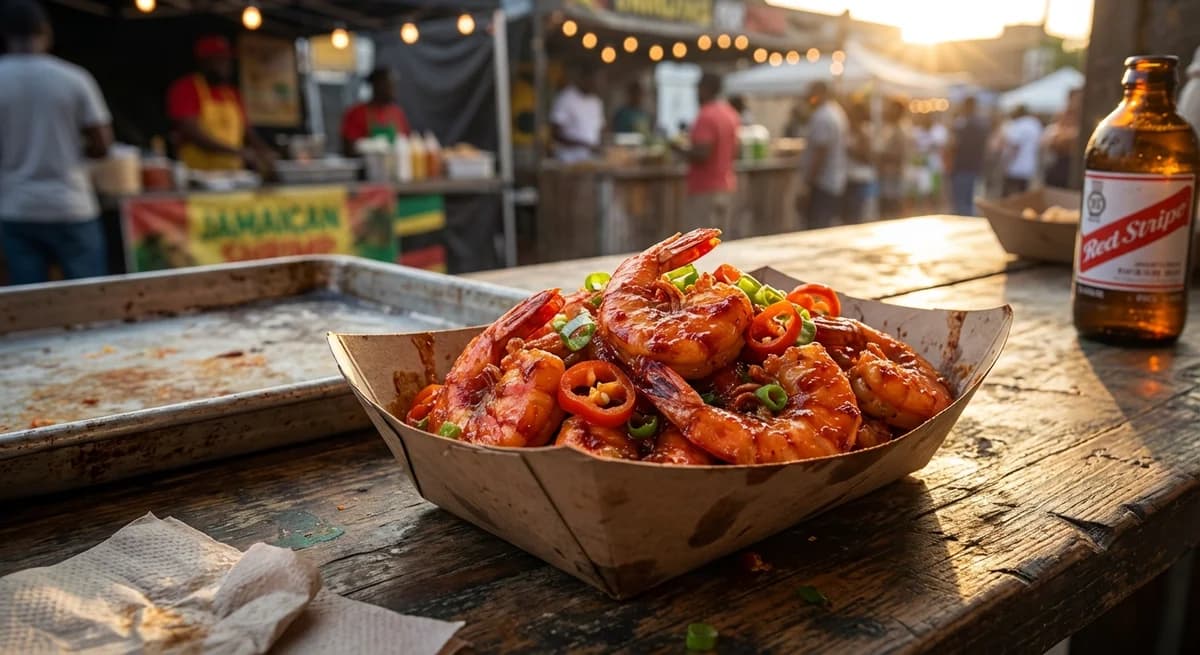 Classic Street-Style Jamaican Pepper Shrimp