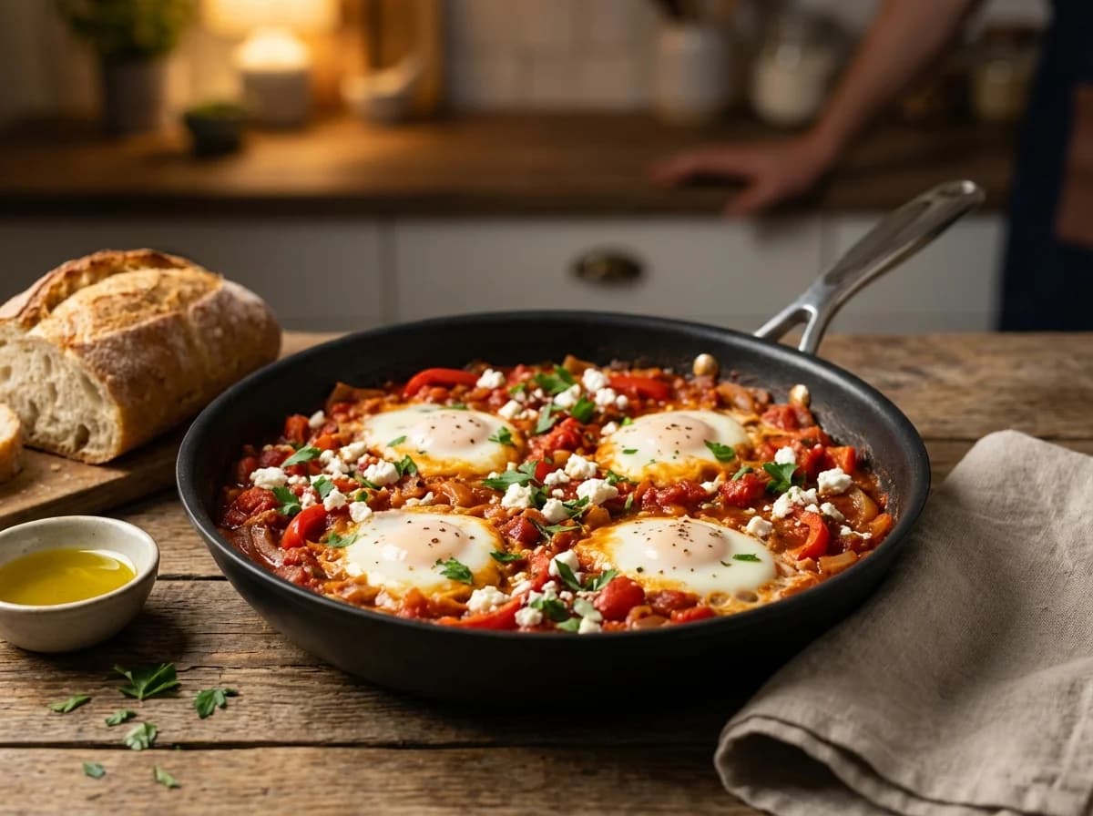 Classic Tomato and Bell Pepper Shakshuka Recipe