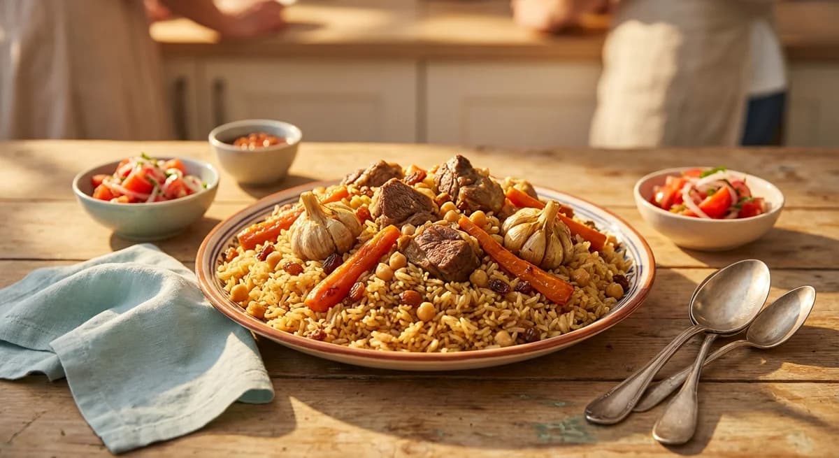 Classic Uzbek-Style Lamb Plov