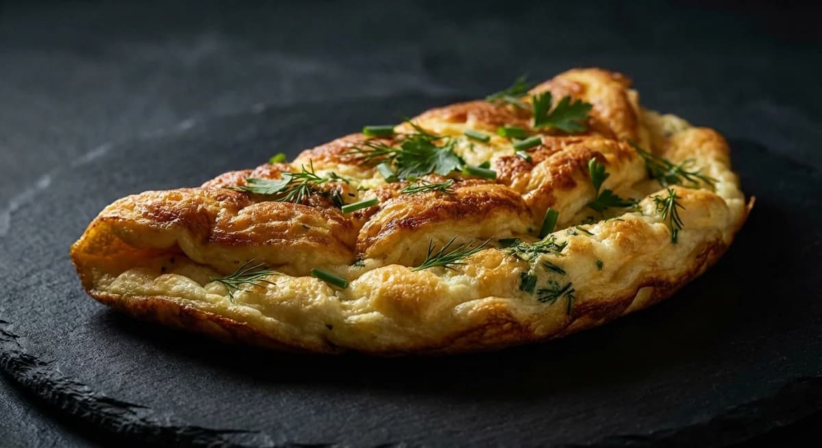 Cloud-Like Soufflé Omelette with Herbs