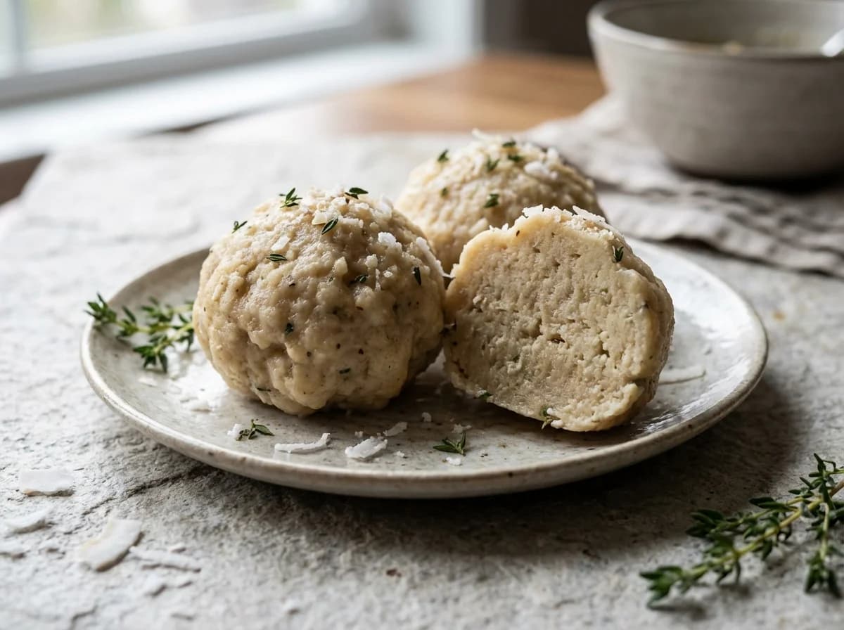 Coconut & Thyme Jamaican Boiled Dumplings
