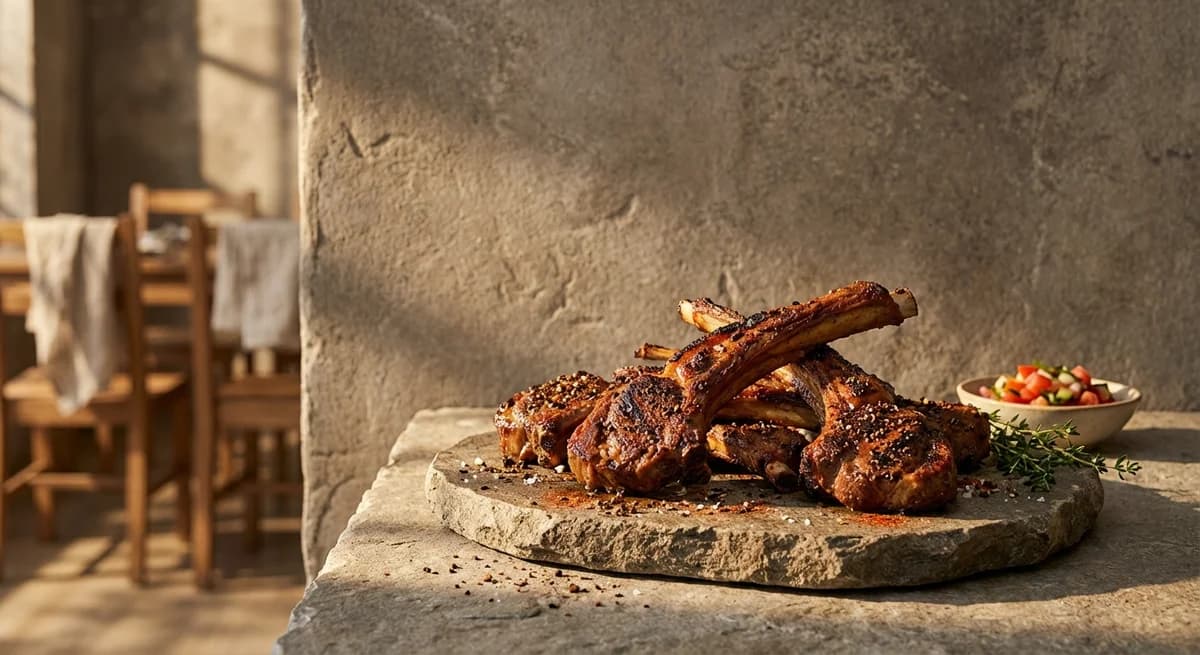 Coffee-Spiced Mbuzi Choma Ribs