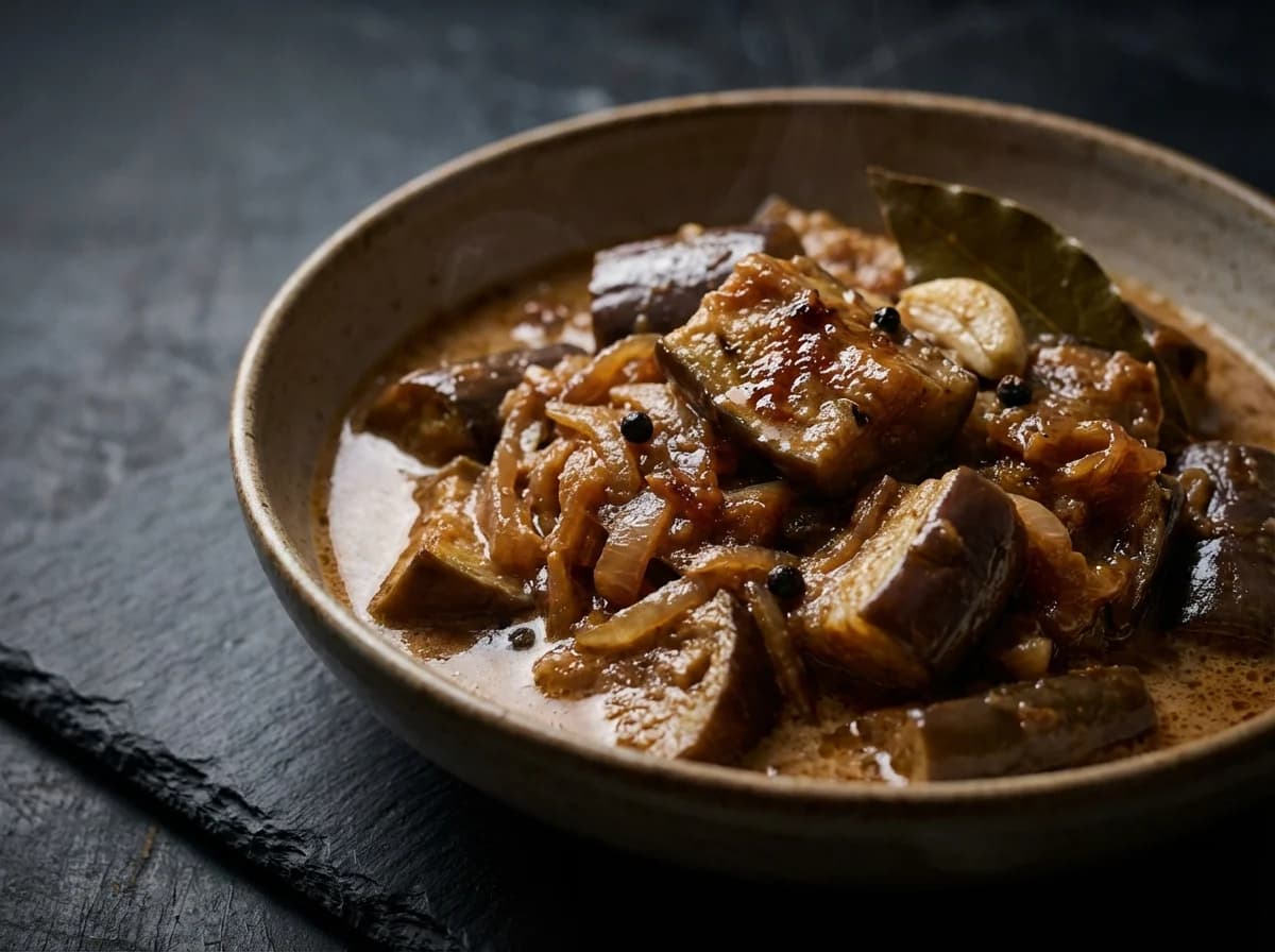 Creamy Coconut Eggplant Adobo