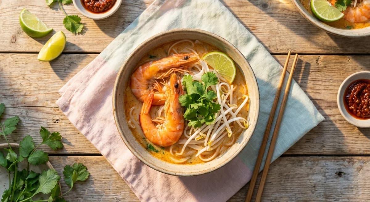 Creamy Coconut King Prawn Laksa