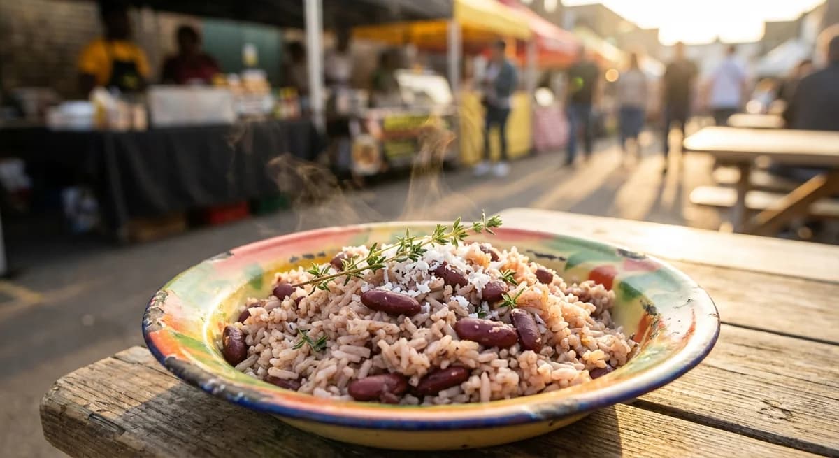 Creamy Coconut and Thyme Jamaican Rice and Peas