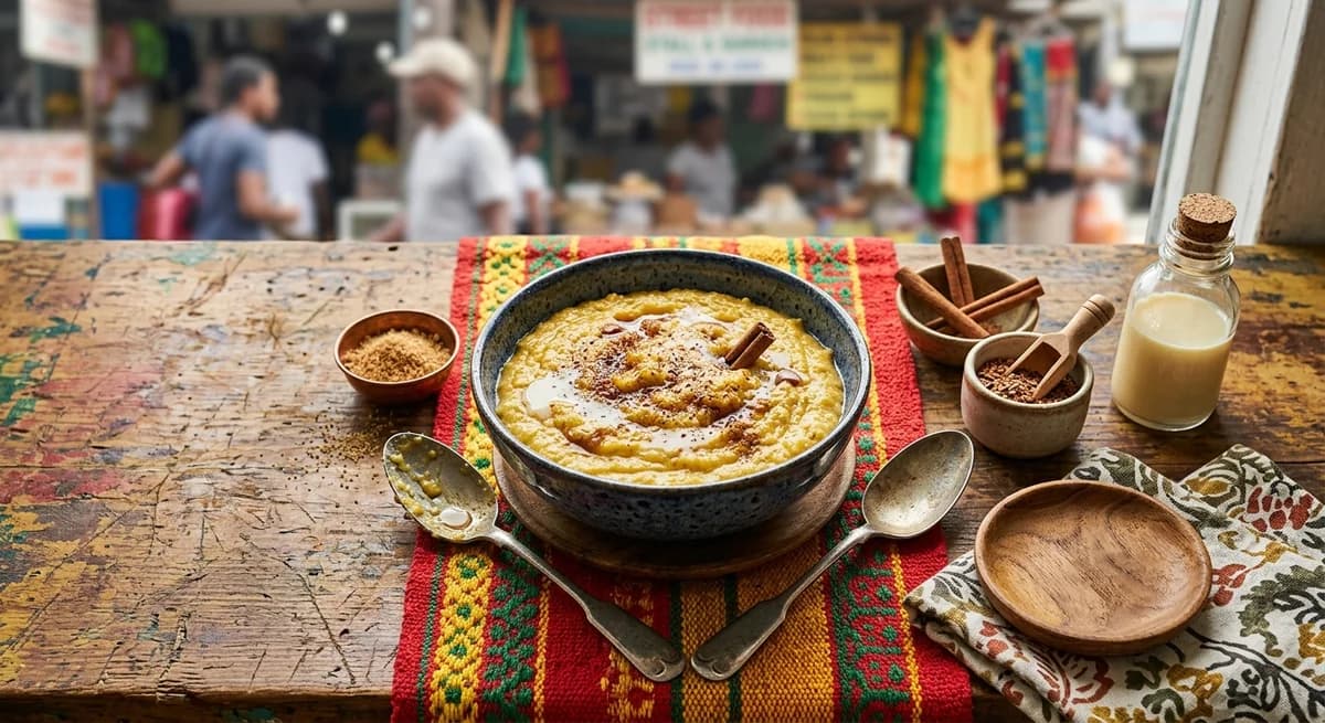 Creamy Jamaican Cornmeal Porridge Recipe
