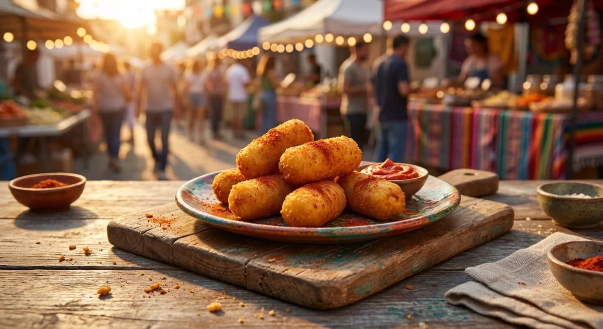 Creamy Jamon and Manchego Croquetas with Smoked Paprika