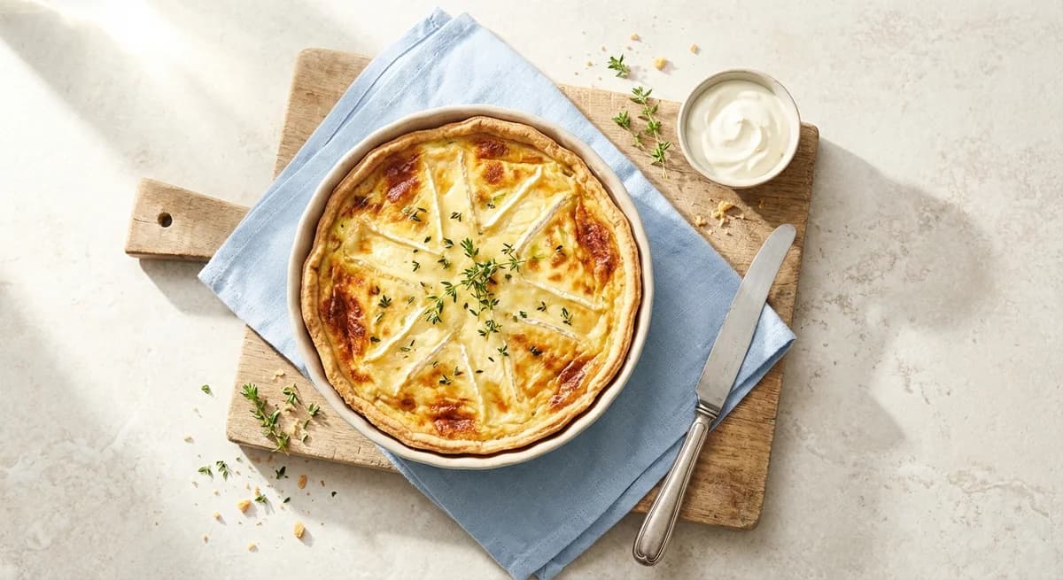 Creamy Leek and Brie Flamiche Tart