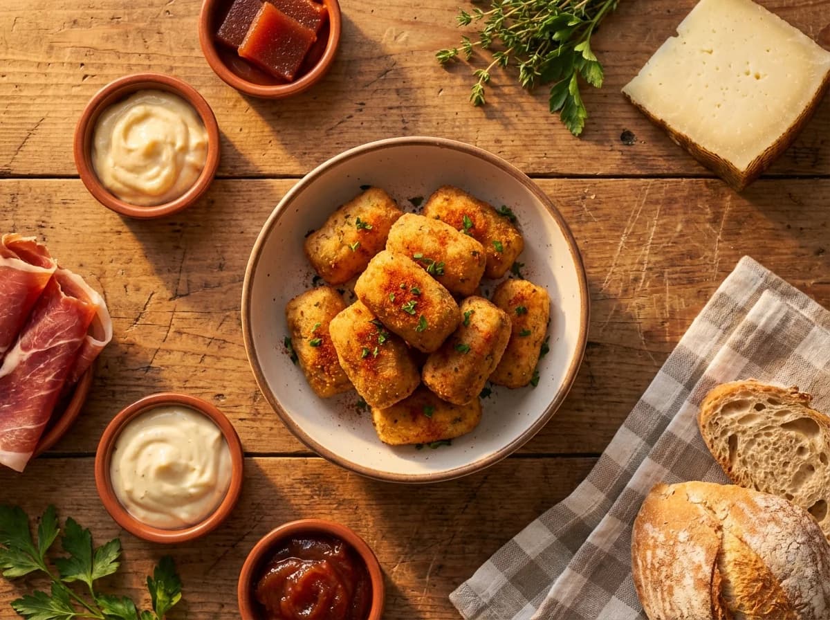 Creamy Manchego and Serrano Ham Croquetas