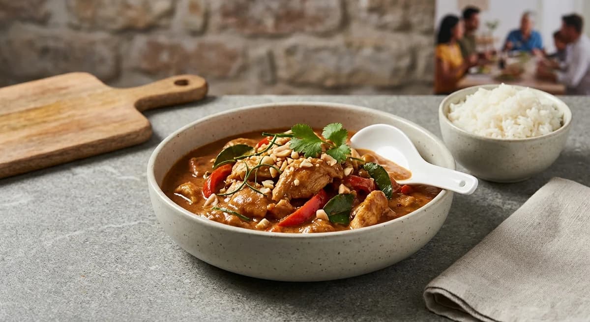 Creamy Peanut Panang Chicken Curry