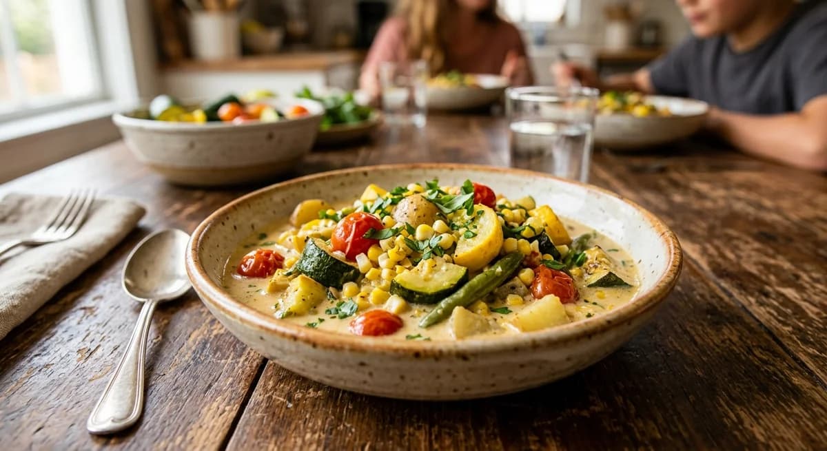 Creamy Summer Vegetable Hodge Podge Recipe