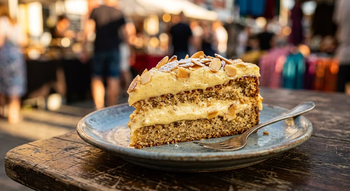 Creamy Vanilla Bean Suksessterte (Norwegian Almond Cake) Recipe