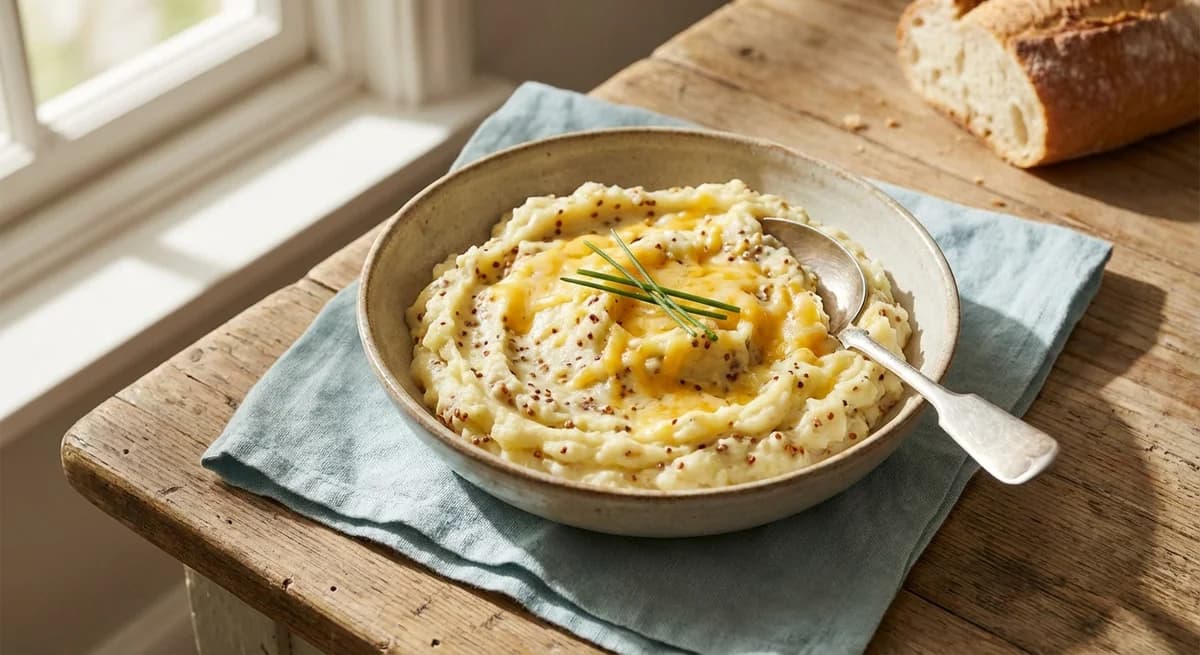 Creamy Wholegrain Mustard and Cheddar Champ