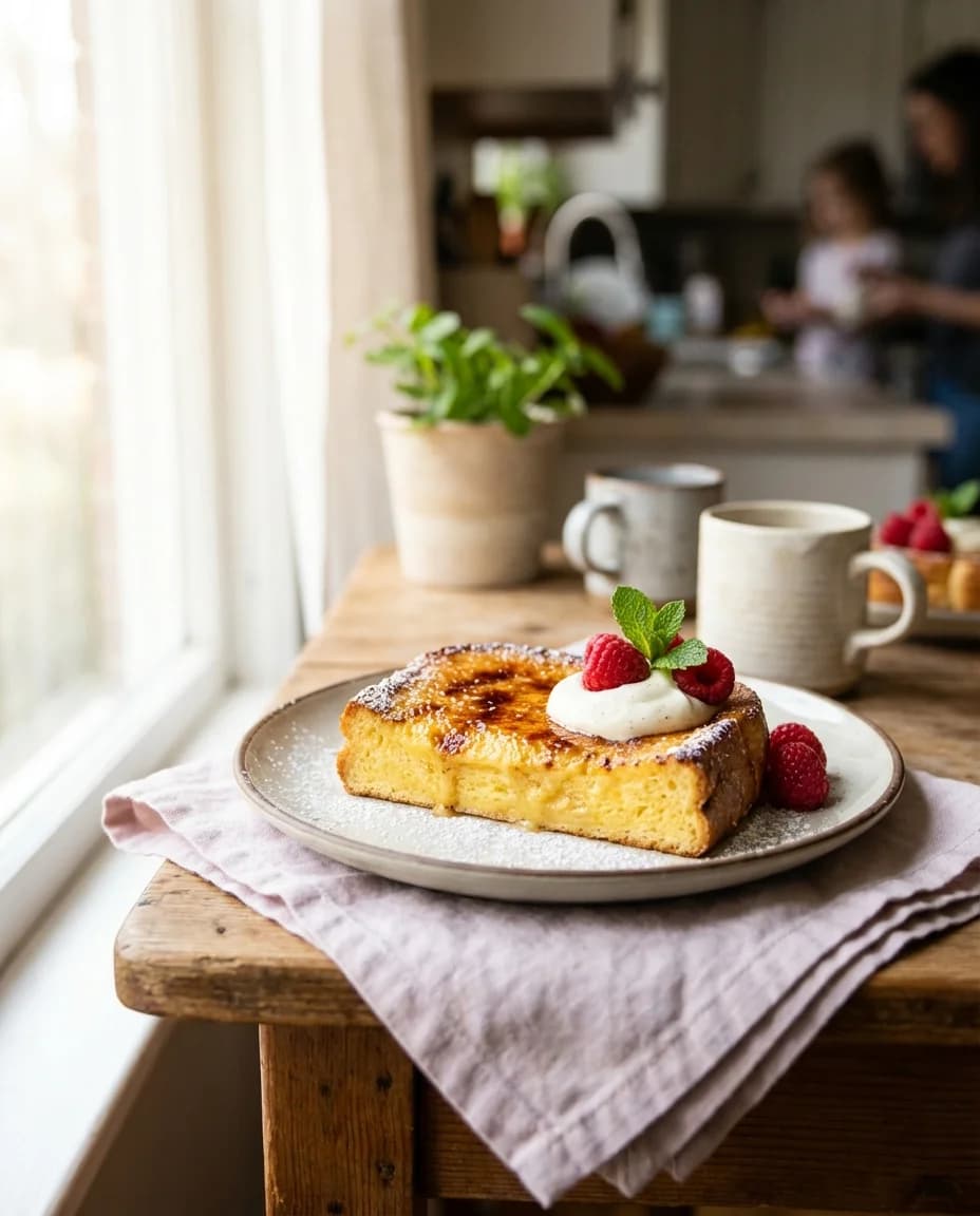 Crème Brûlée Brioche French Toast