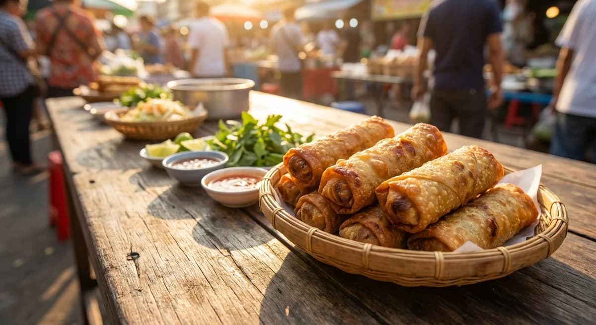 Crispy Air Fryer Pork and Cabbage Egg Rolls