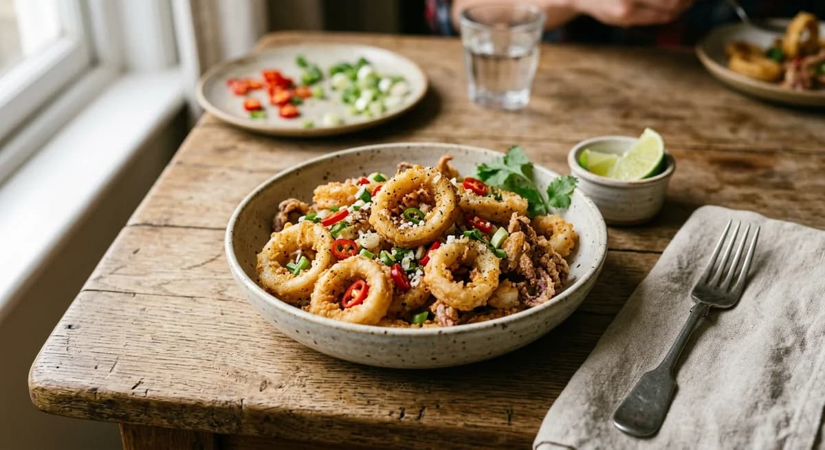 Crispy Air-Fryer Salt and Pepper Squid Recipe