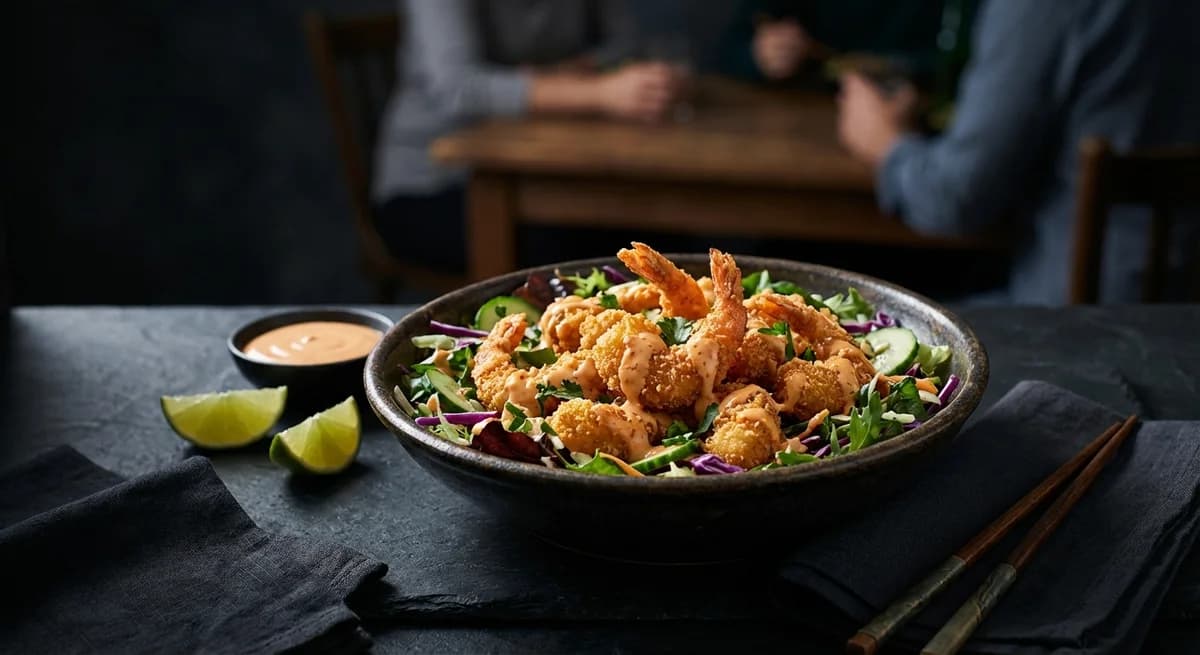 Crispy Bang Bang Prawn Salad Recipe