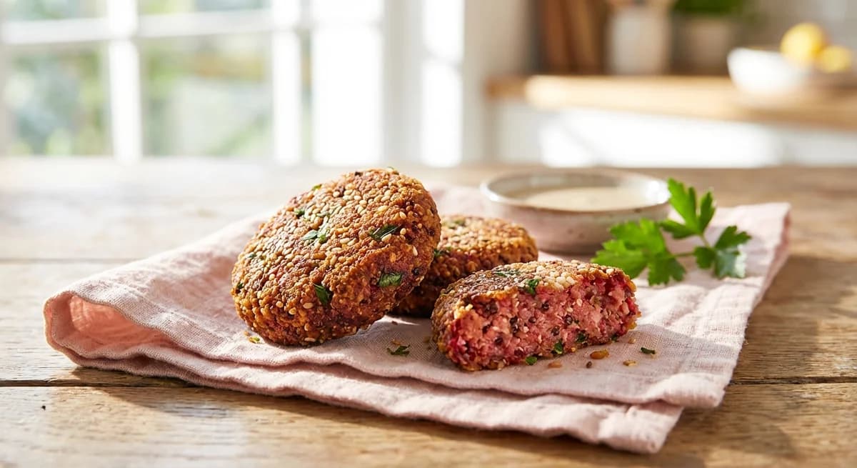 Crispy Beetroot and Quinoa Falafel