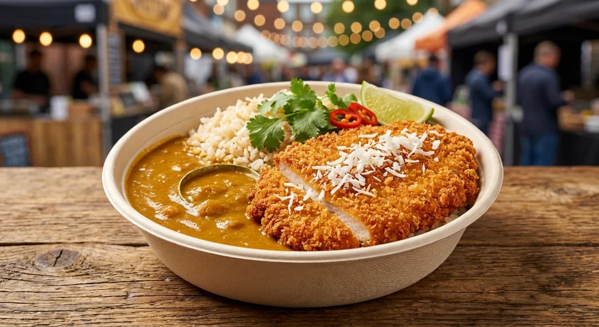 Crispy Coconut Chicken Katsu Curry