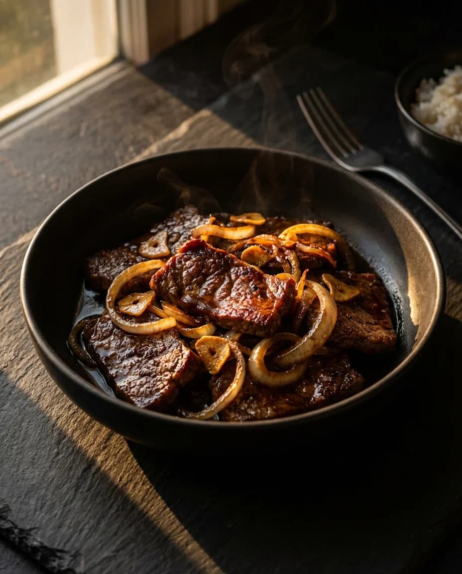 Crispy Seared Bistek Tagalog