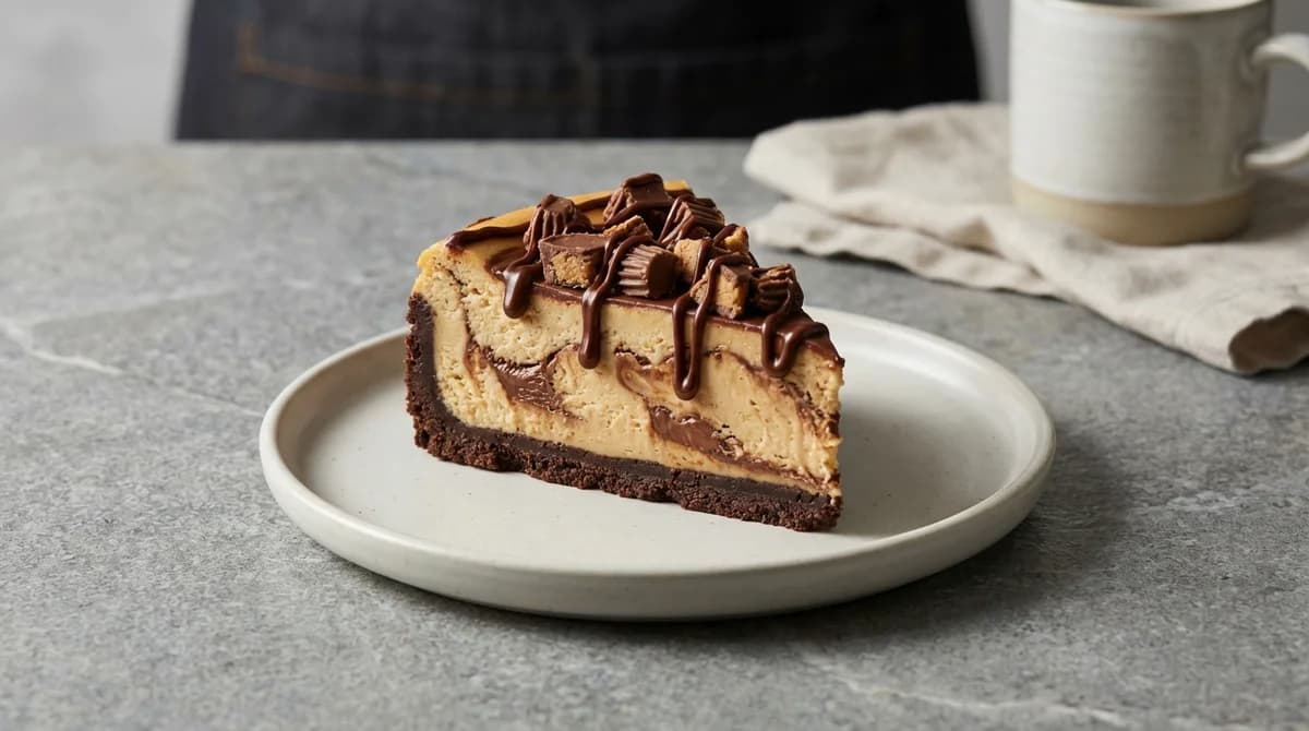 Decadent Chocolate Peanut Butter Cup Cheesecake