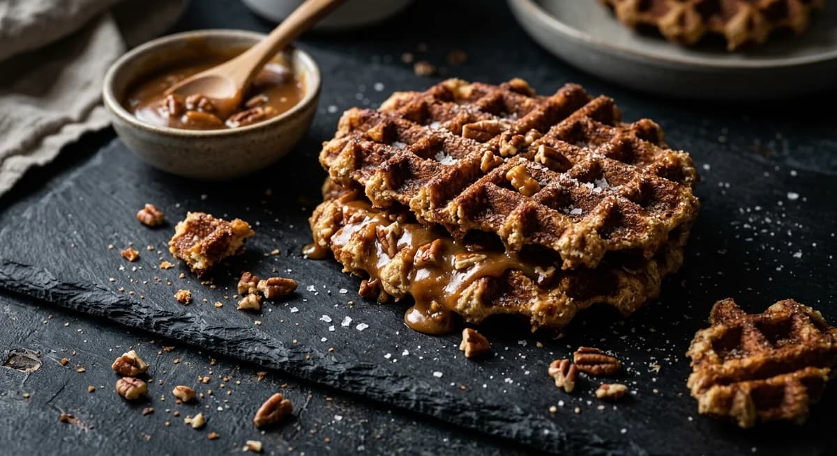 Decadent Salted Caramel Pecan Dutch Stroopwafel Recipe