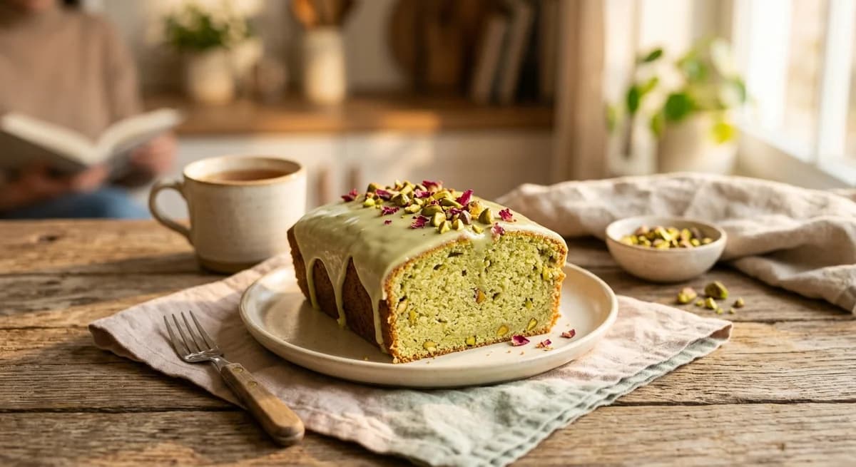 Easy Glazed Pistachio Cake Recipe