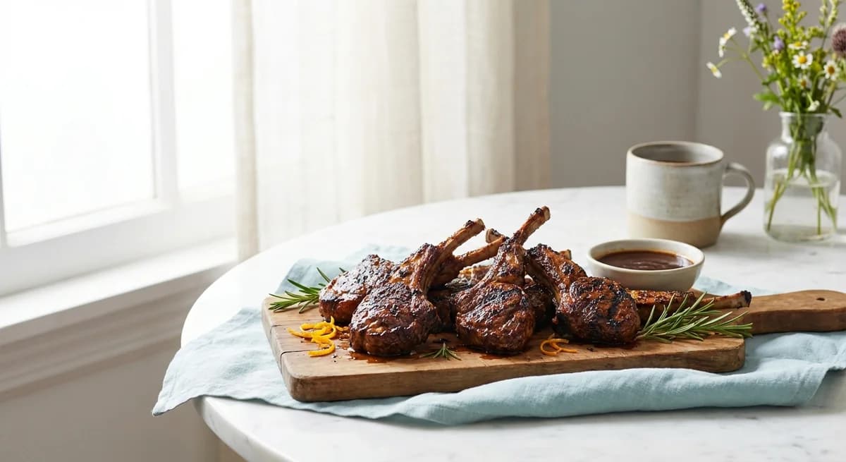 Espresso-Chipotle Smoked Lamb Chops