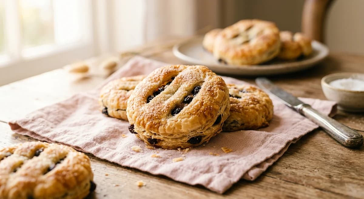 Flaky Spiced Currant Eccles Cakes Recipe
